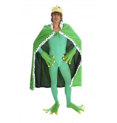 Froschkönig Umhang grün  + Hände und Füße