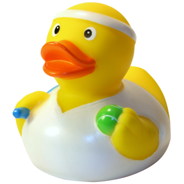 Tennis Star  Badeente 8cm