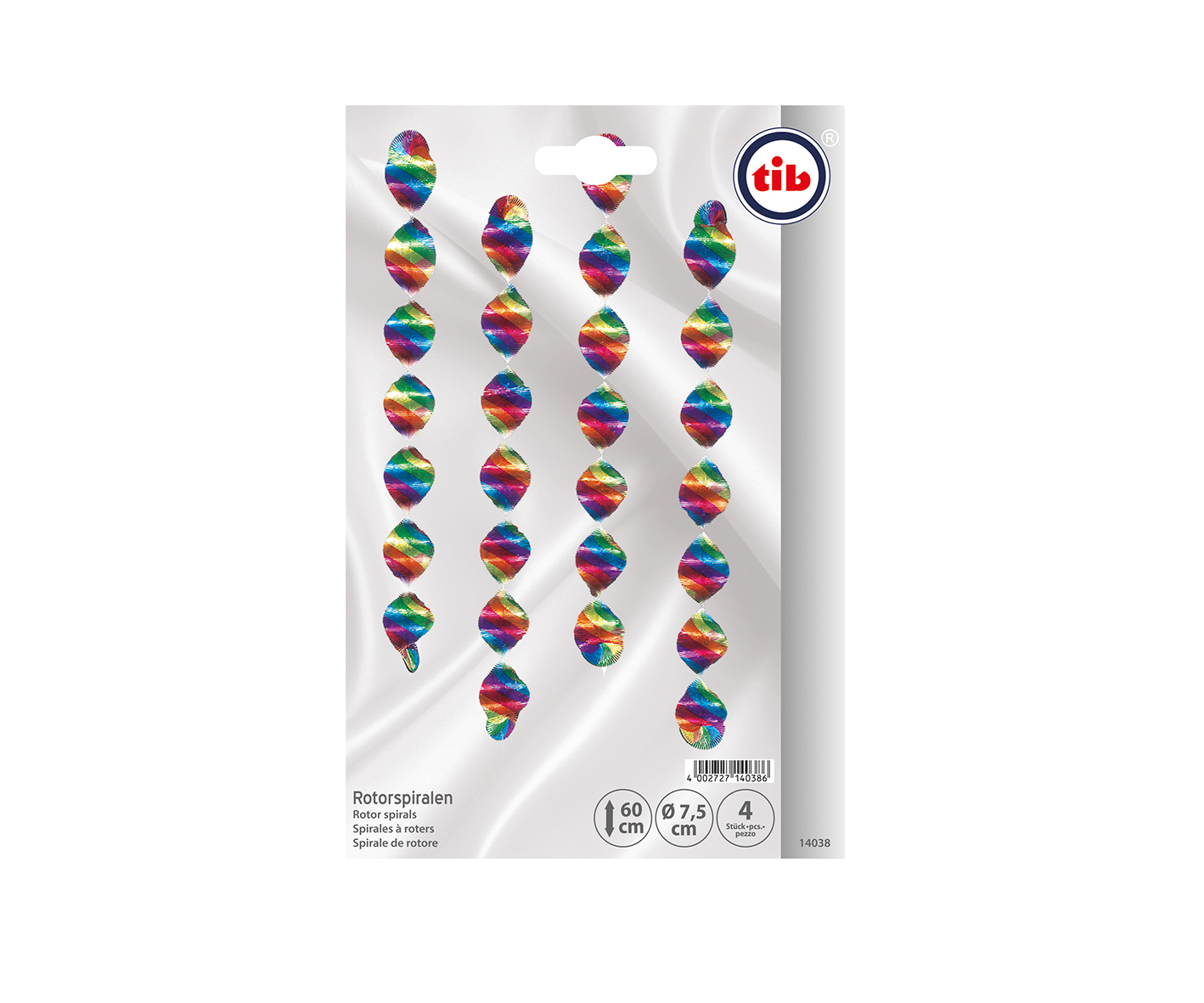 4er Pkg. Rotor Spiralen multicolor