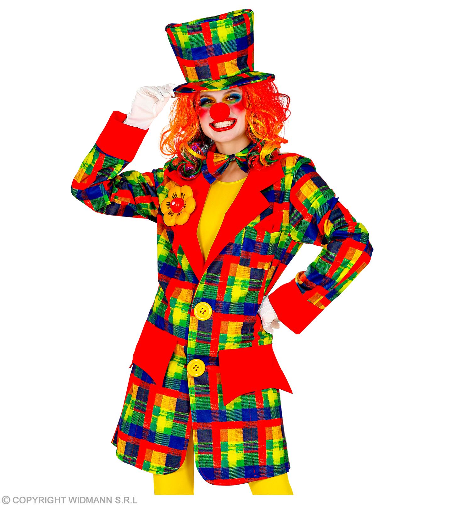 Clown Mantel karriert  L
