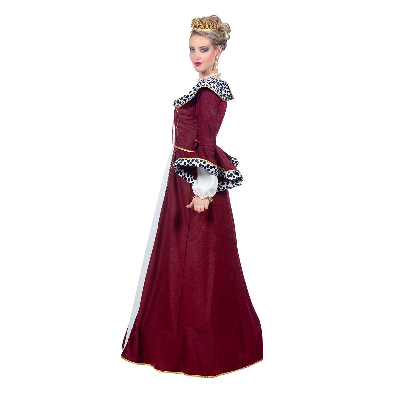 Königin Kleid Gr. 38  weinrot