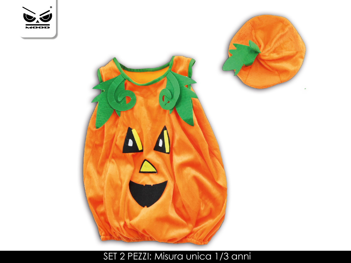 Kürbis Kostüm 12-36 Monate mit Hut