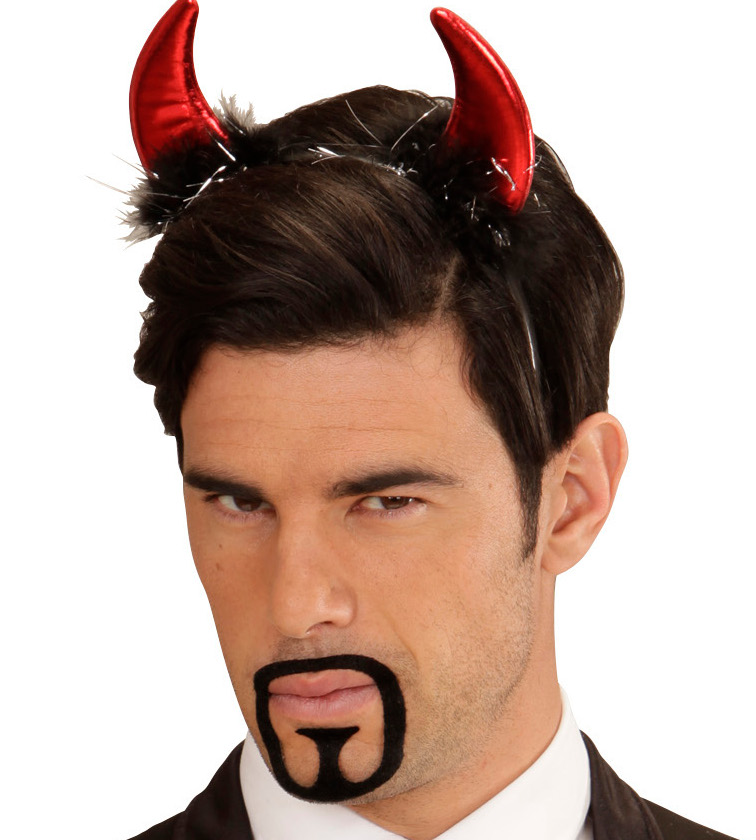 Teufelshörner rot  metallic