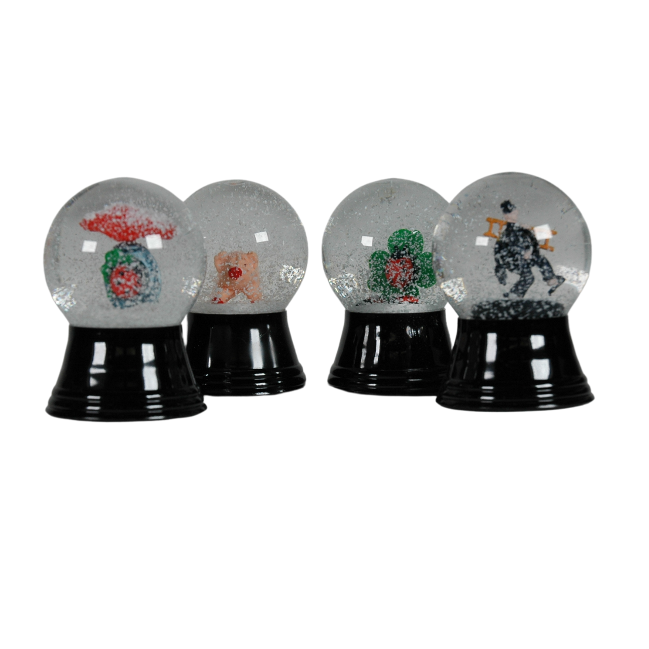 Schneekugel mit Glücksbringer Rauchfangkehrer Höhe 6,5cm