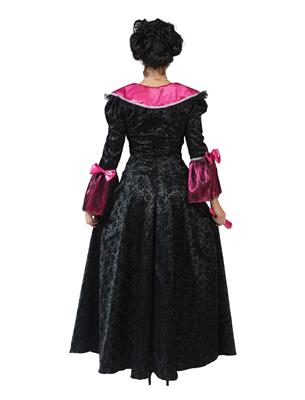 Barock Kleid schwarz-pink 40/42
