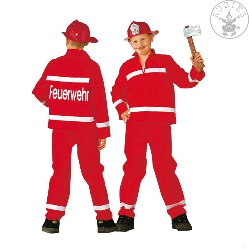 Feuerwehrmann rot 2teilig Größe 128