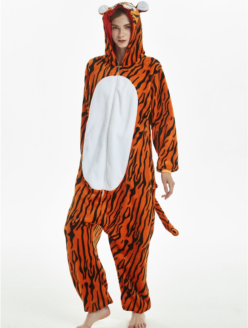 TIGER Kostüm Overall  SMALL für Erwachsene