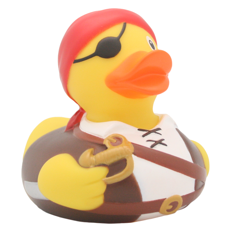Piraten Quietschente  ca. 8,5cm