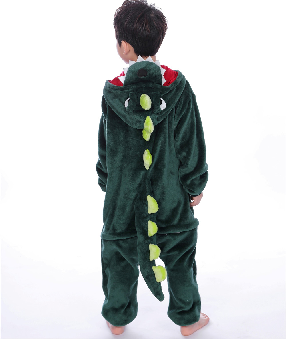 Grüner Dino Overall Größe 140cm