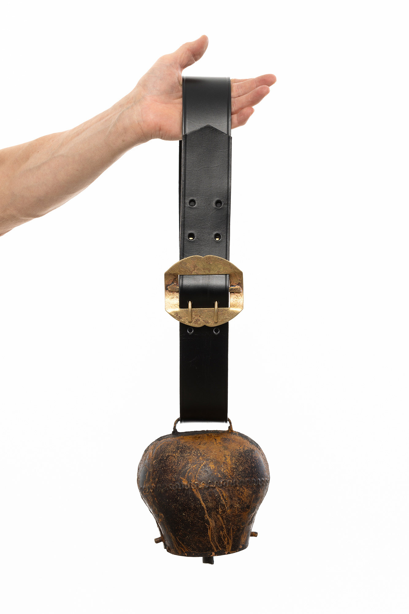 Glocke Schmiedeeisen Antik Farbe  ca.16,5x17,5cm