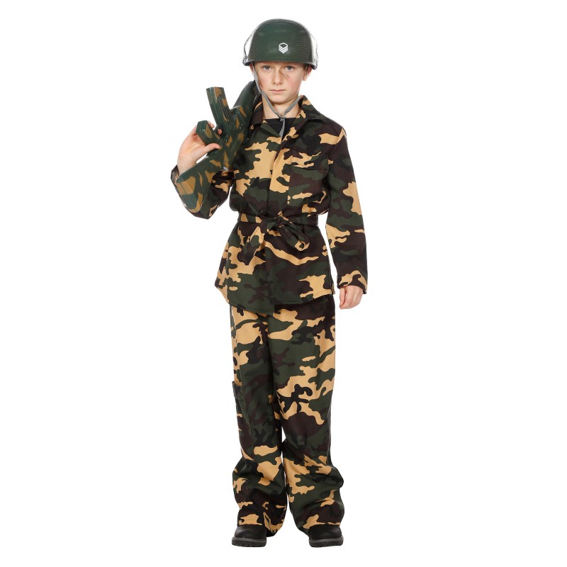 Soldaten Anzug Gr. 128 Camouflage