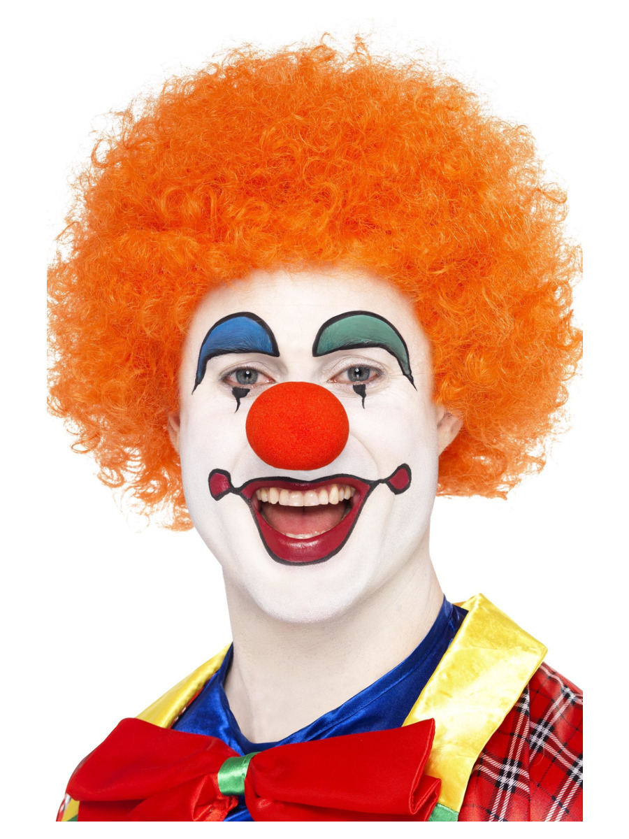 Locken Perücke orange