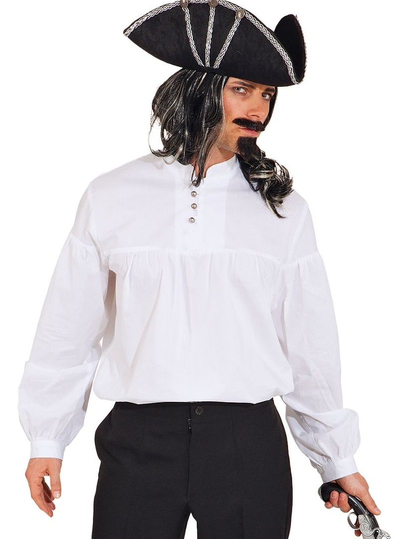 Historisches Hemd Gr. 46/48 mit Stehkragen