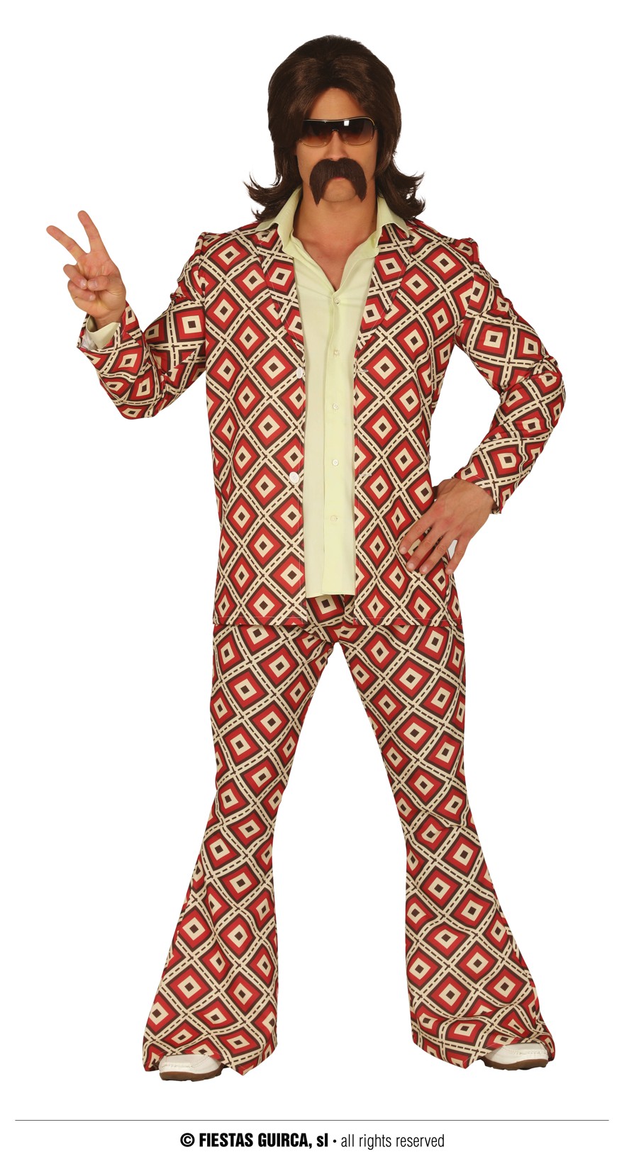 70er Jahre Anzug  48-50  M  Rautenmuster