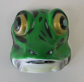 FROSCH Maske aus Plastik für Erwachsene