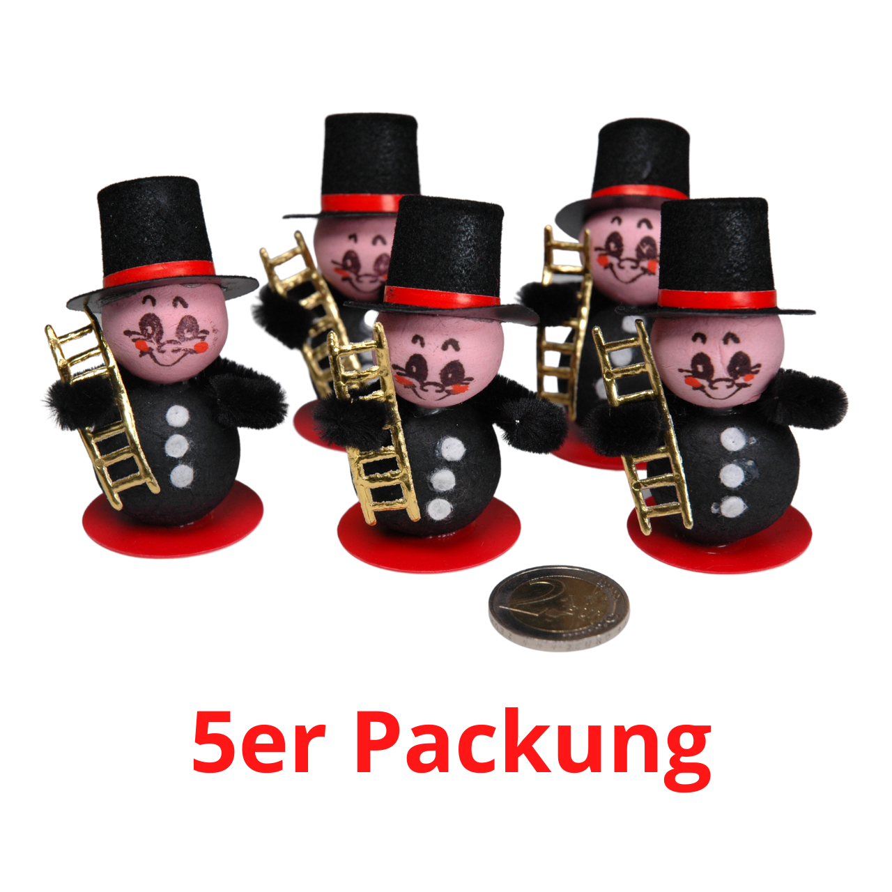 5er Glücksbringer Rauchfangkehrer ca.6,5x3cm