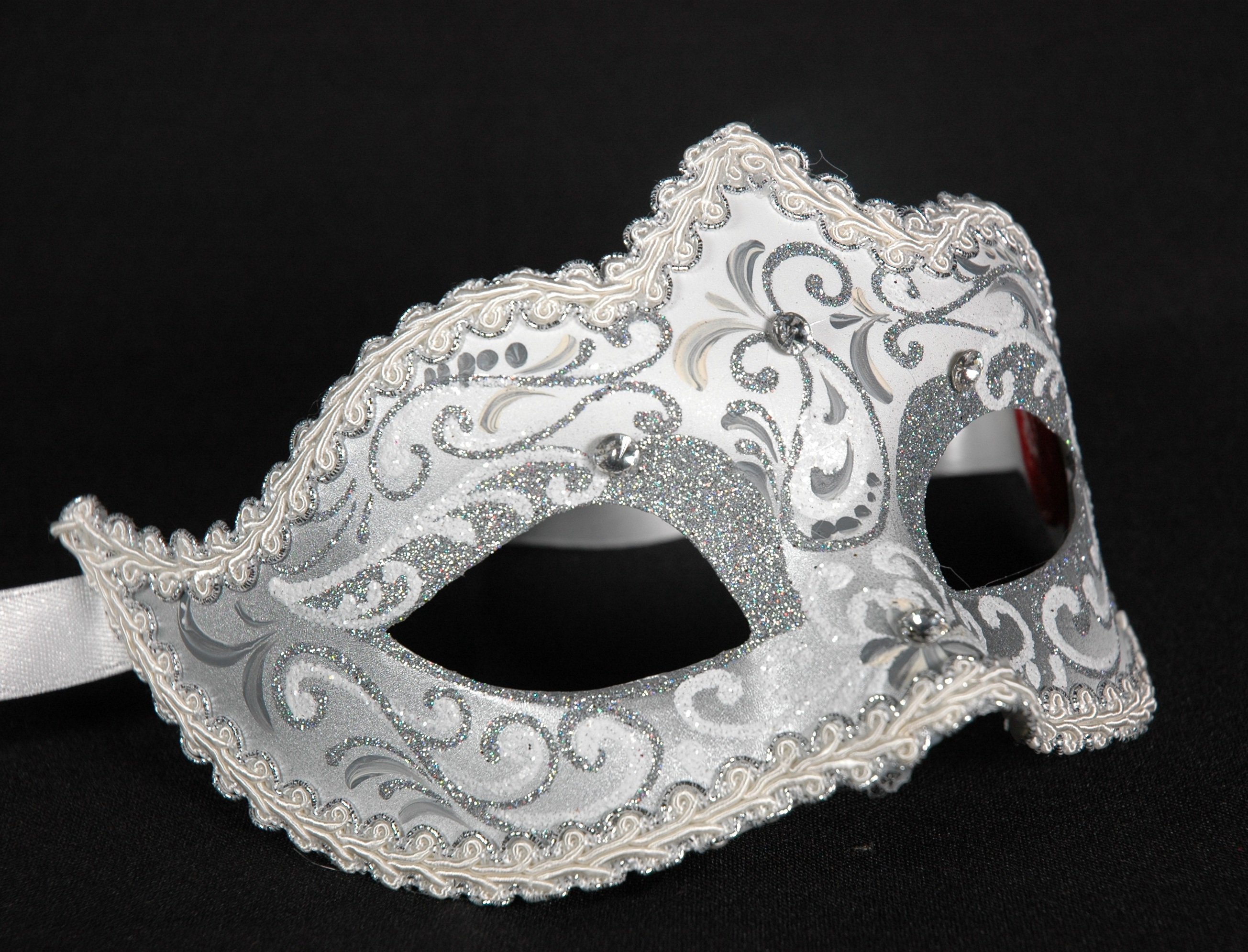 Venezianische Maske Columbine "Punta-Ice"