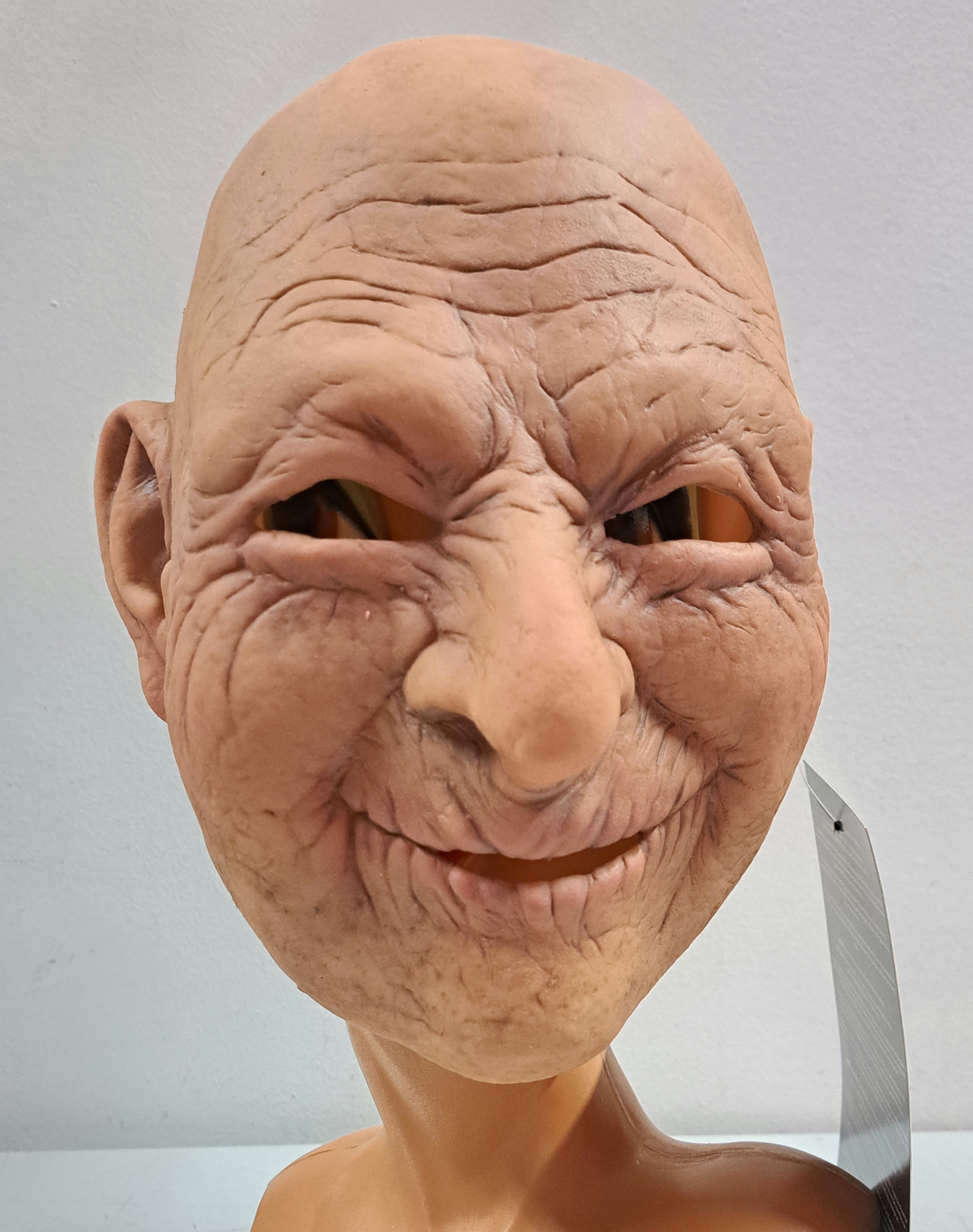 Gummi Masken "lachender Opa Leonard"