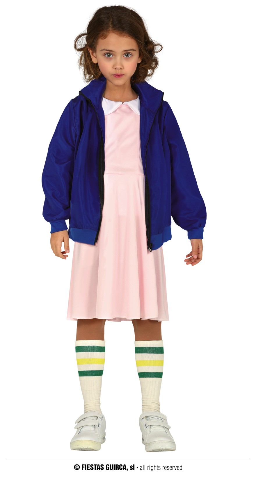 Telepathic Girl 10-12 J rosa Kleid/blaue Jacke