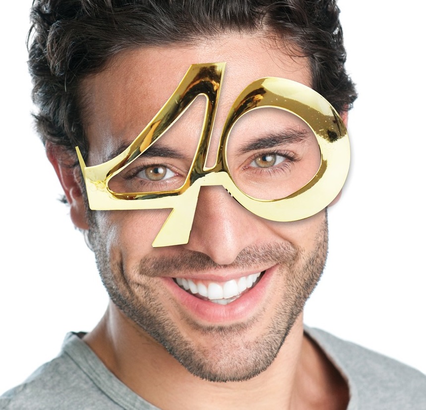 Party Brille 40er GOLD