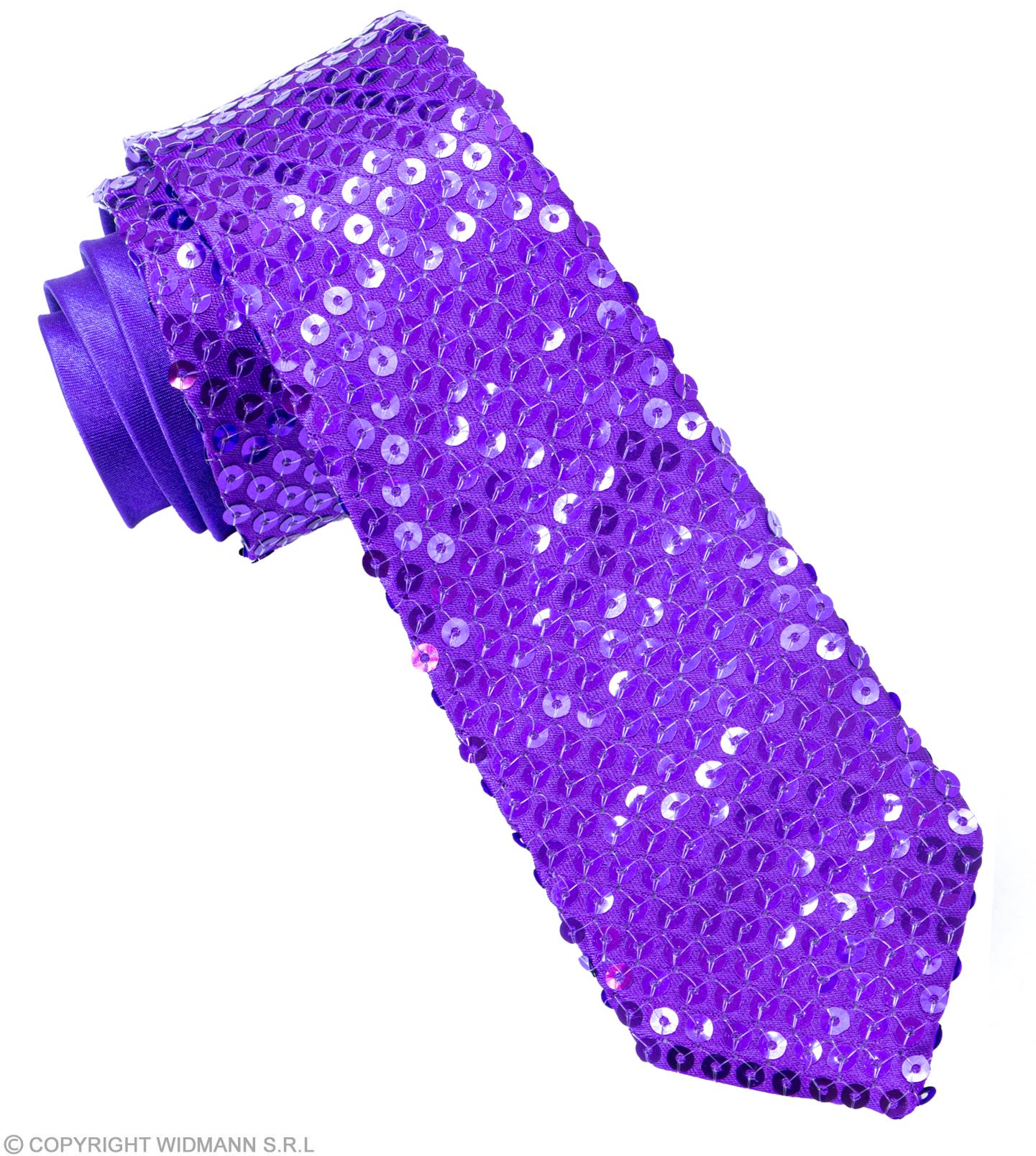 Krawatte violett Pailetten