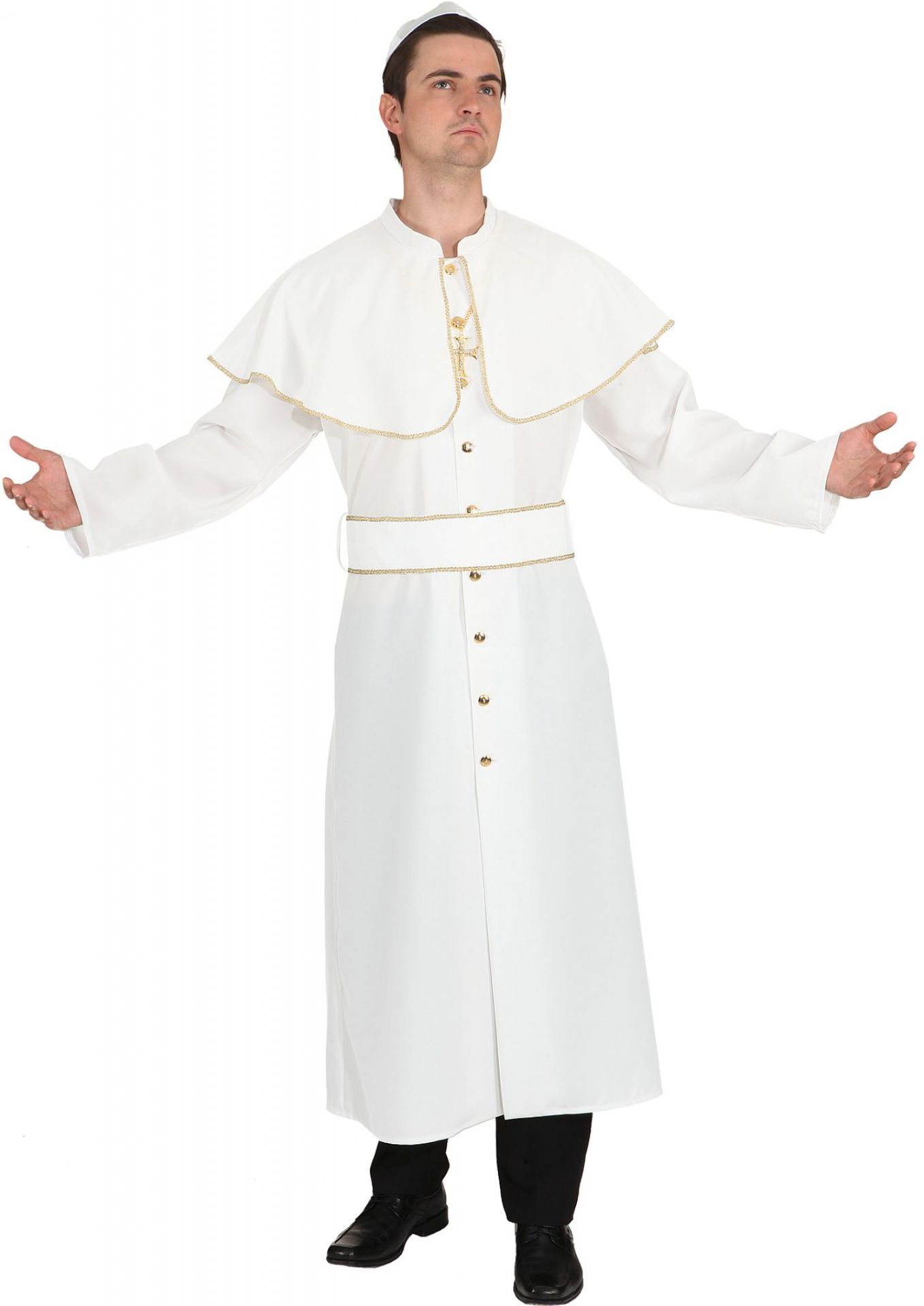 Papst  Kostüm weiß  Gr. 54/56   *)