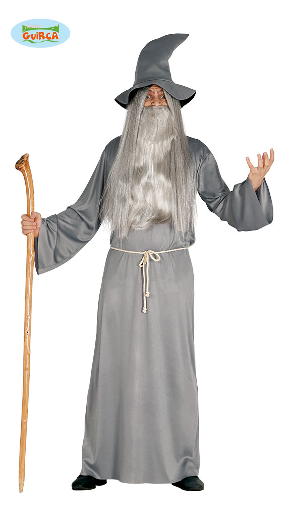 Zauberer Kutte grau für Herren 52/54  L