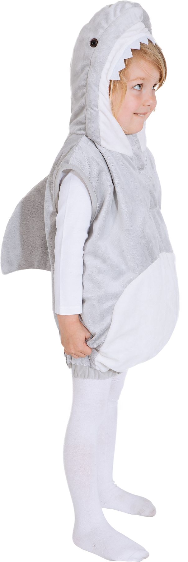 Hai Weste mit Kapuze Größe 116/128  grau