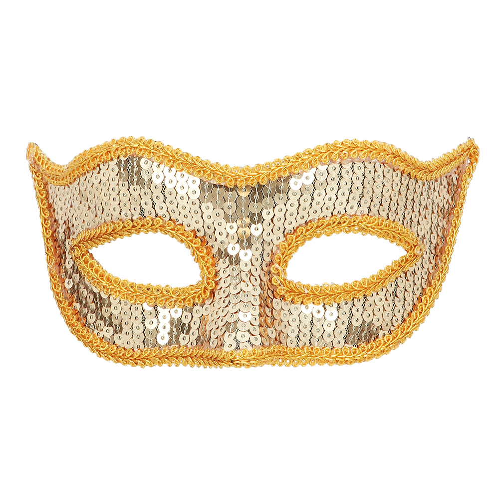 Pailletten Maske gold  Venezia