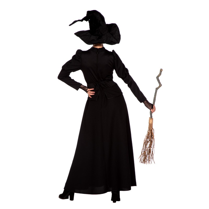 Schwarzes Hexen Kleid  lang  Gr. 38