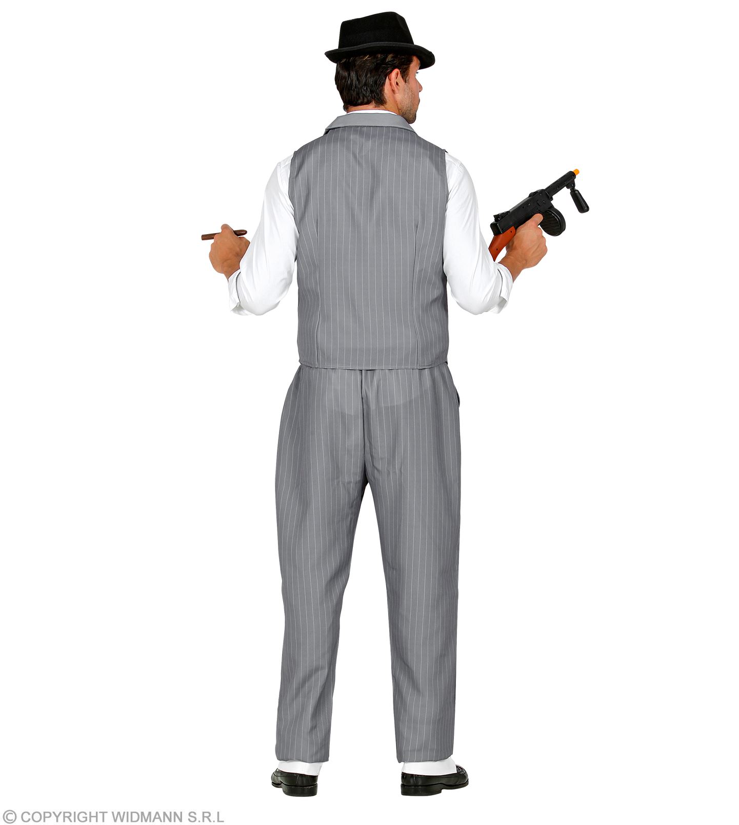 Gangster Kostüm XL Weste mit Hose