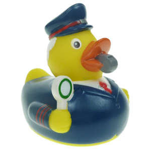 Eisenbahner Badeente 8cm