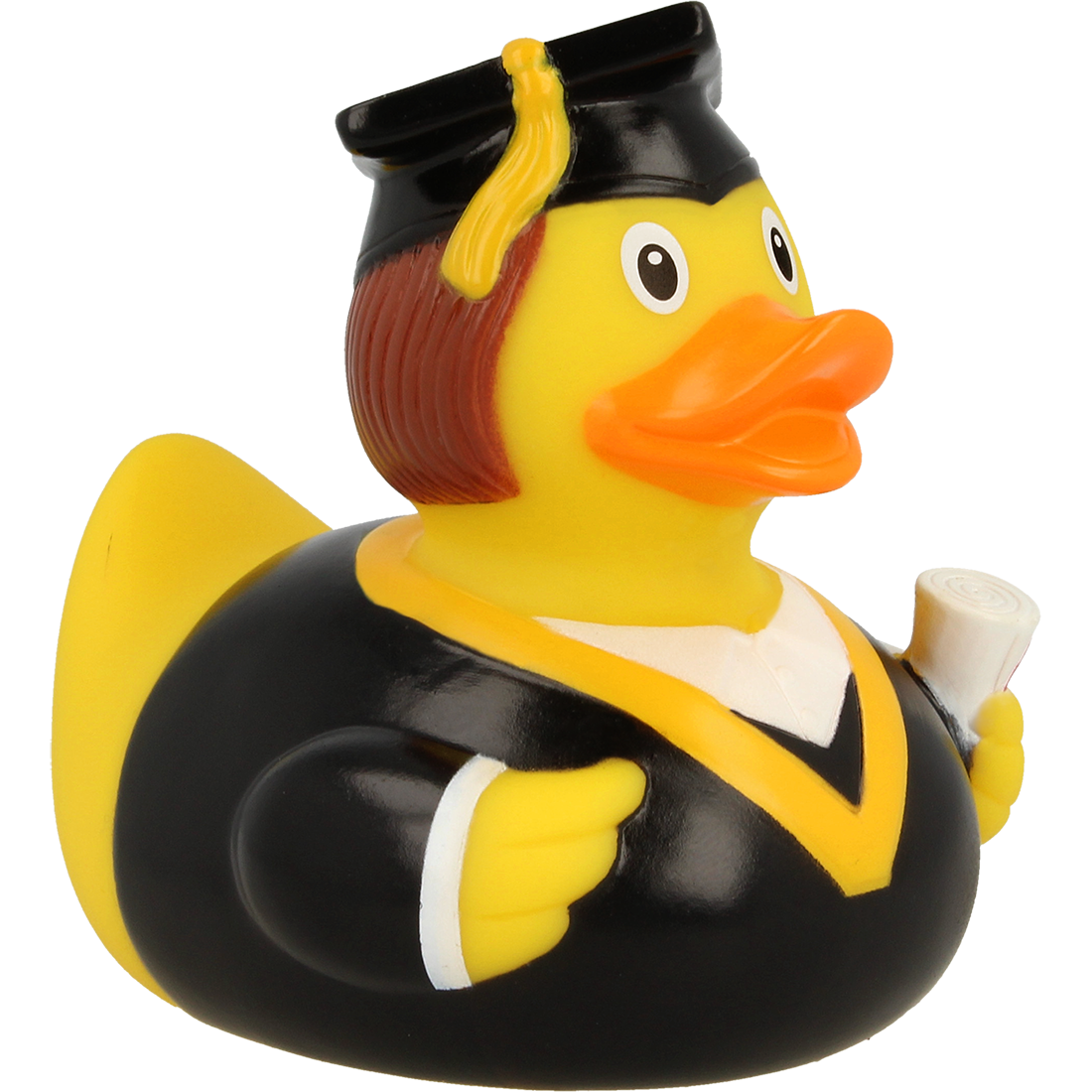 Quietschente mit Doktorhut  ca. 8,5cm Bachelor Ente