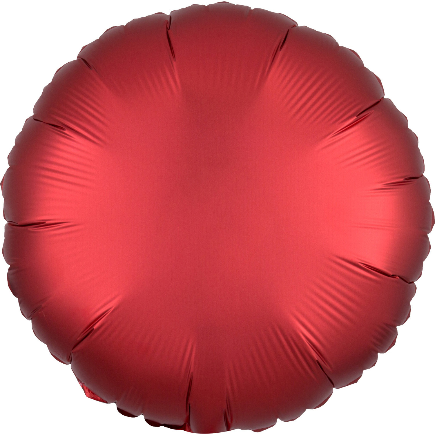Folienballon 18" rund  satin sangria-rot