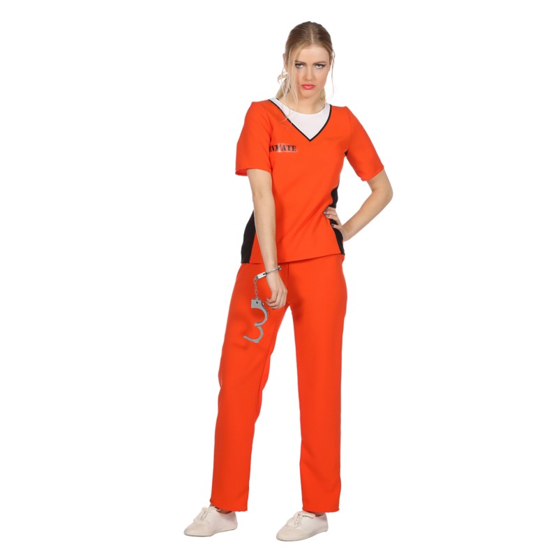 Damen Sträfling orange Gr. 38  Oberteil u.Hose