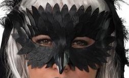 Raben Maske mit kurzem Schnabel