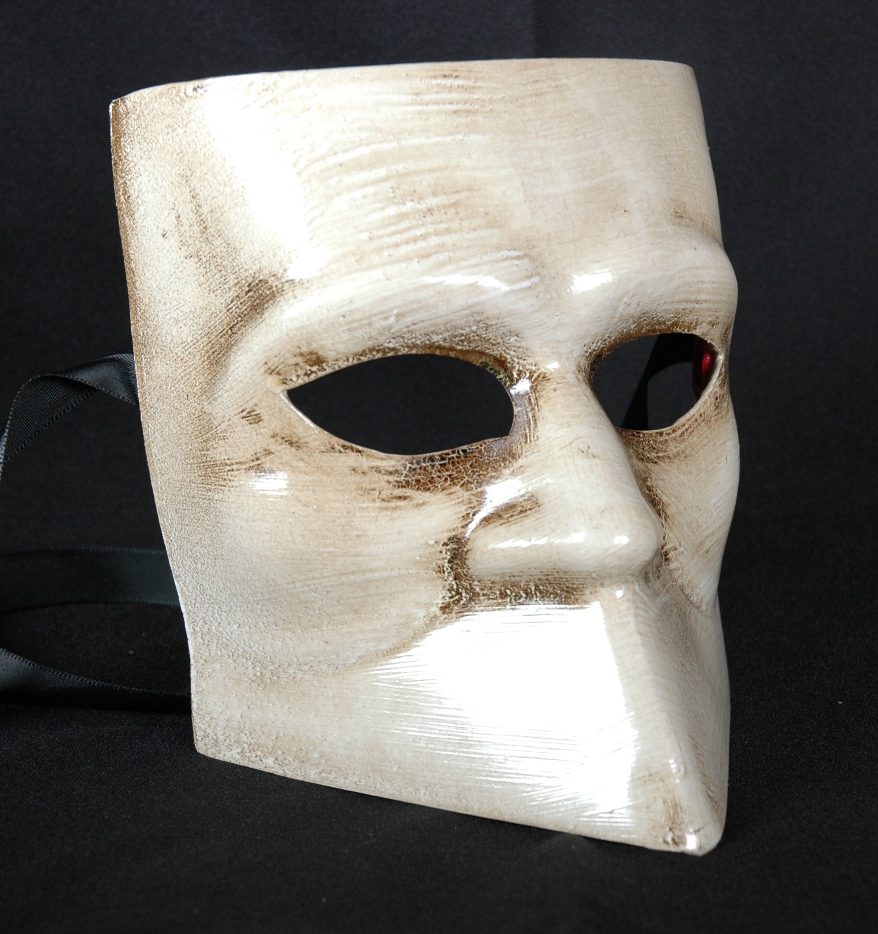 Venezianische Herren Maske Modell  "Bauta"  osso
