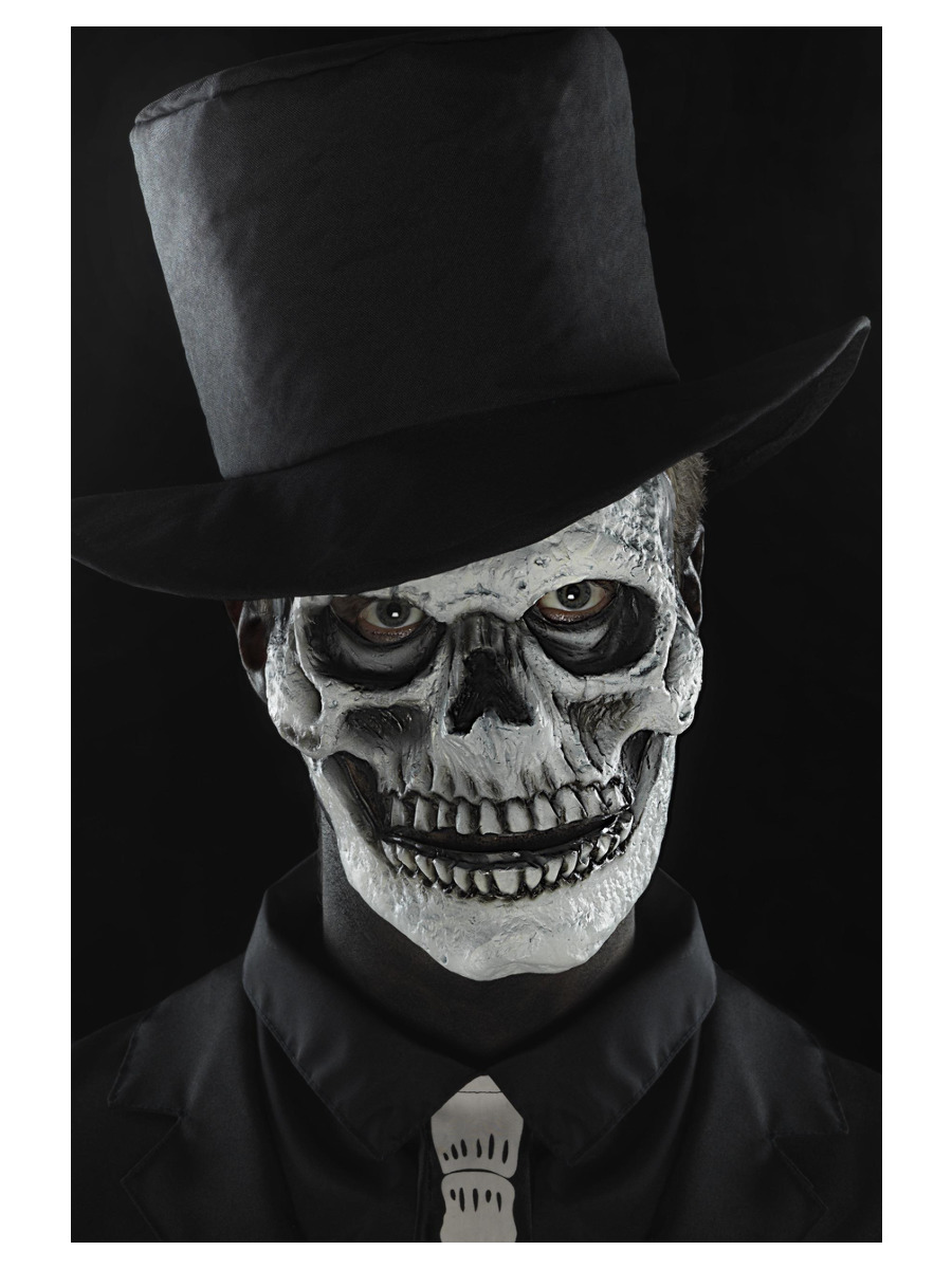 Totenkopf Gesicht 2teilige Latex Applikation