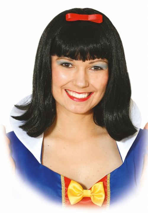 Perücke Märchenfrau schw.