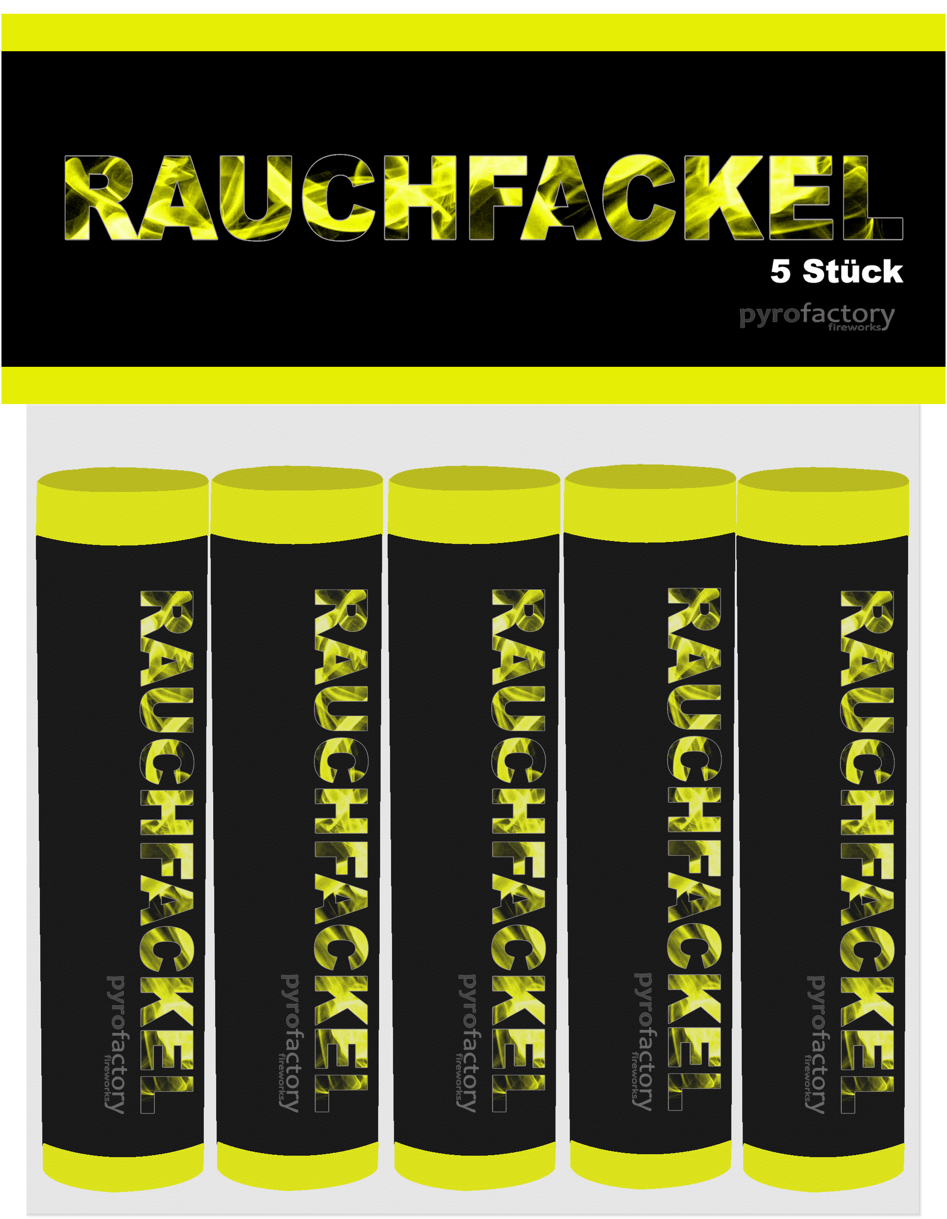 Rauchfackel GELB ca. 60 Sekunden