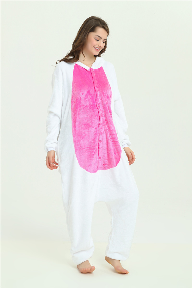 Einhorn Overall  M/L weiß-pink
