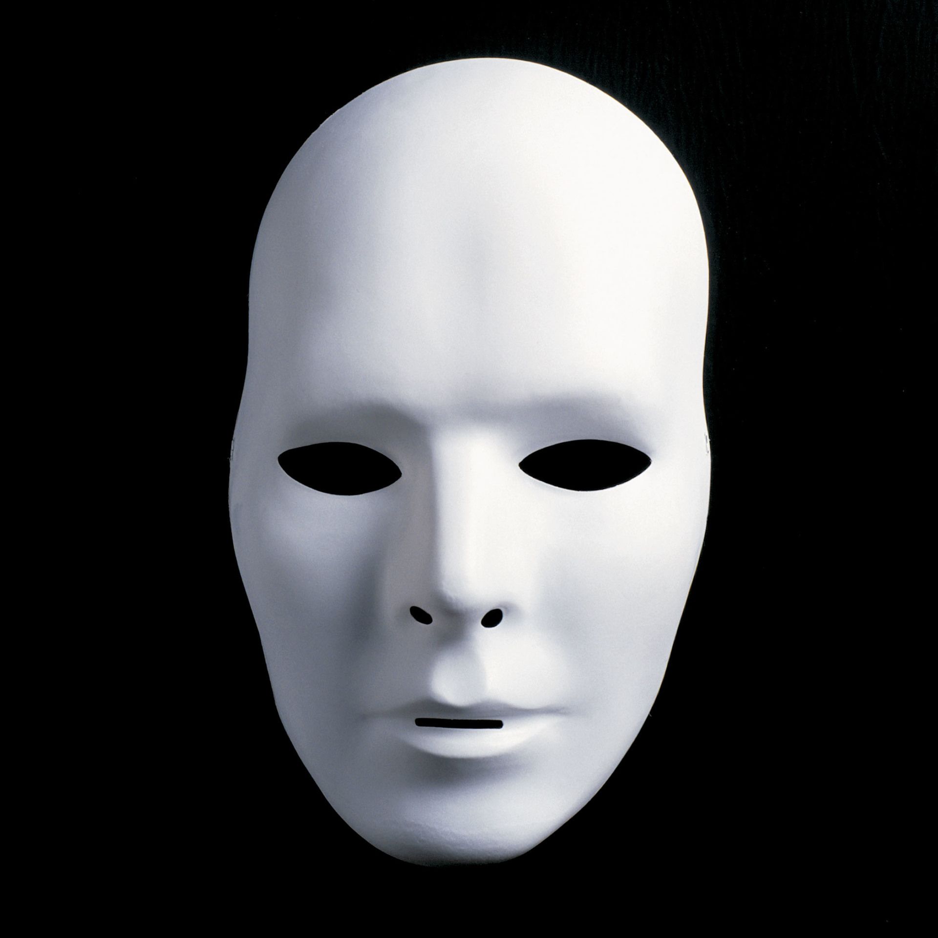 Herremaske weiss  ganzes Gesicht