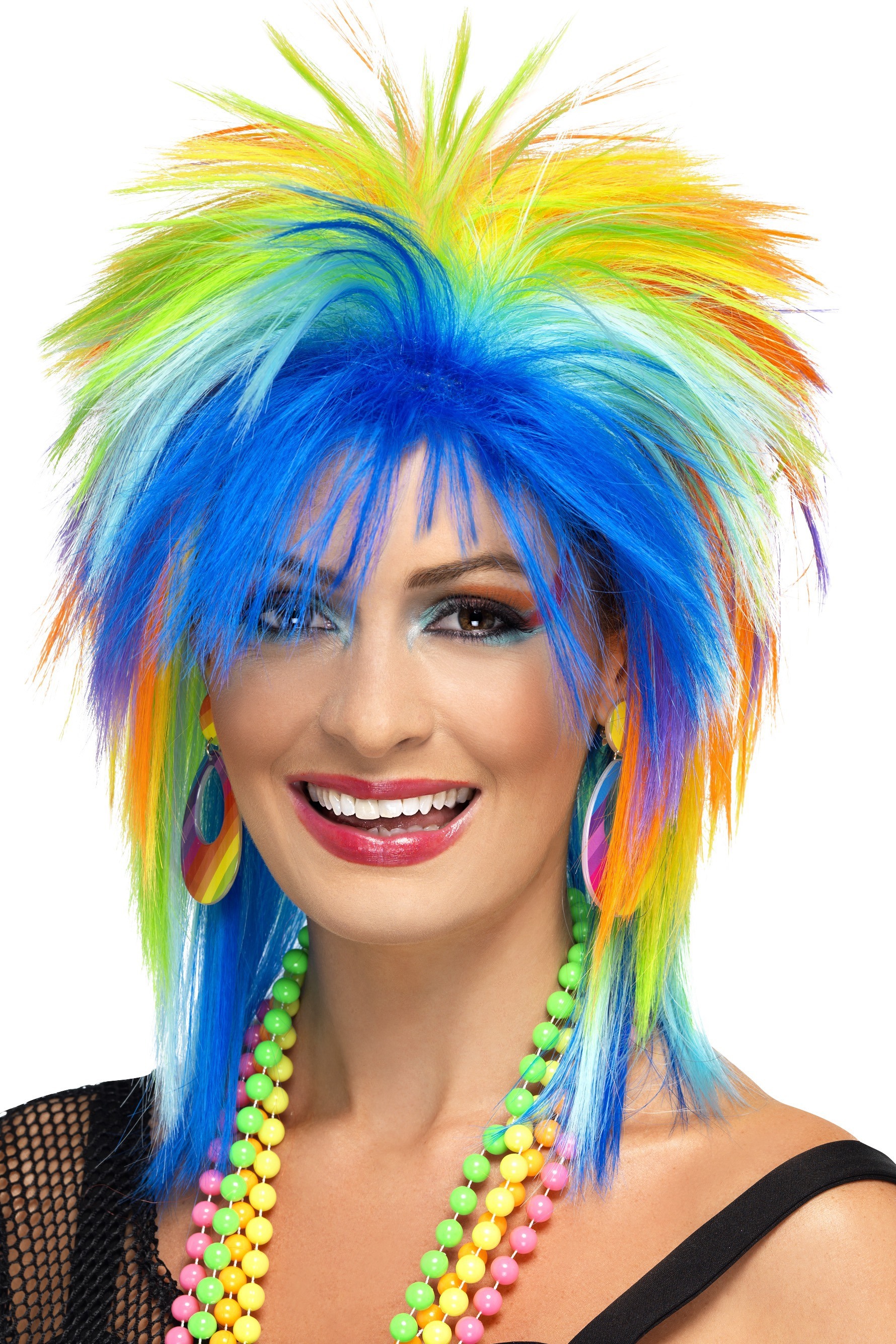 80´s Rainbow Punk Perücke
