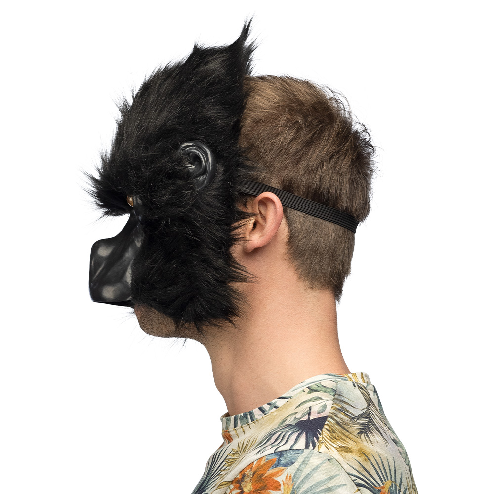 Gorilla Maske Plüsch Halbmaske