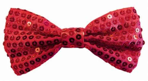 Rote Masche Paillettenstoff