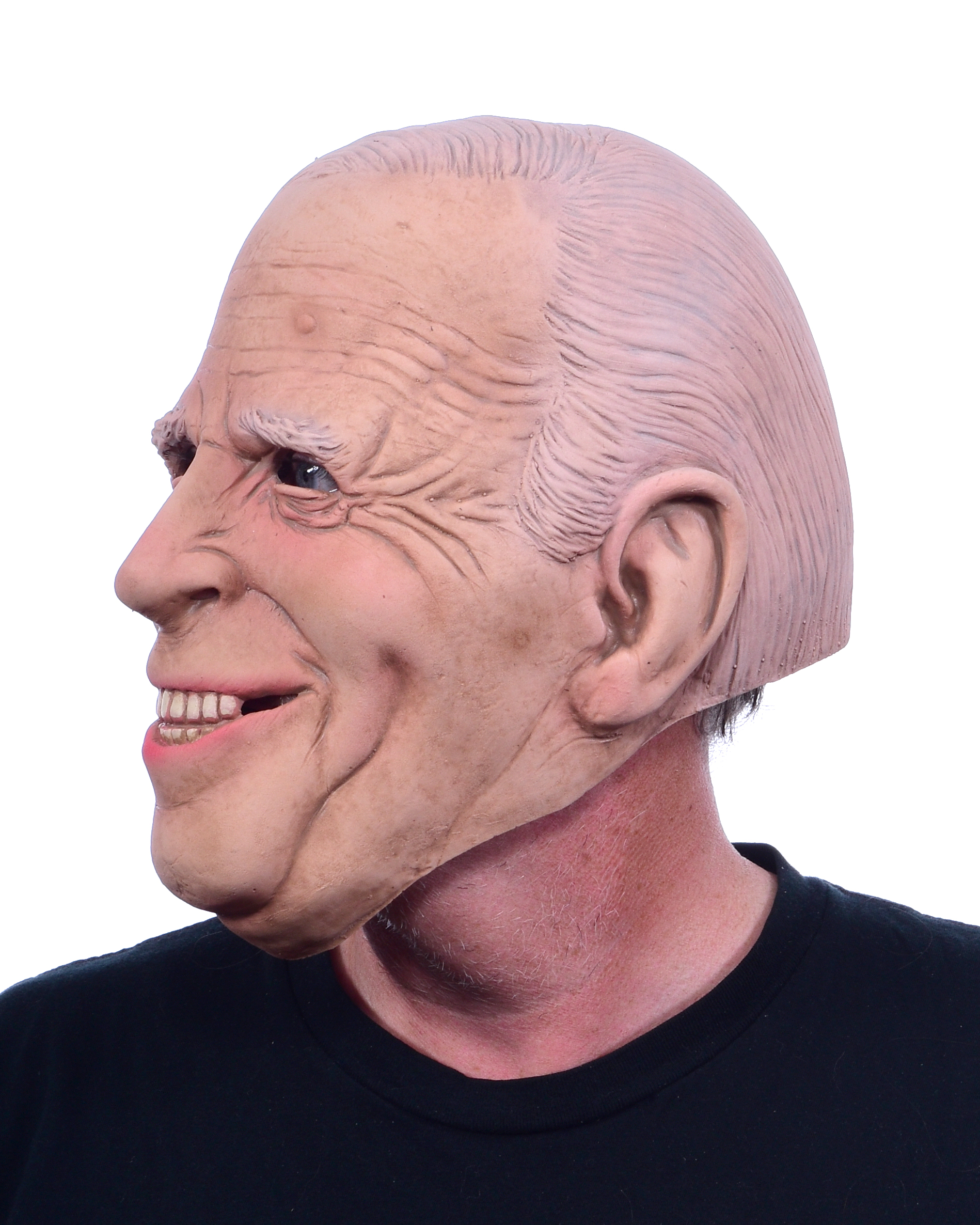 Gummi Masken "Jo"  Alter Mann mit weißen Haaren