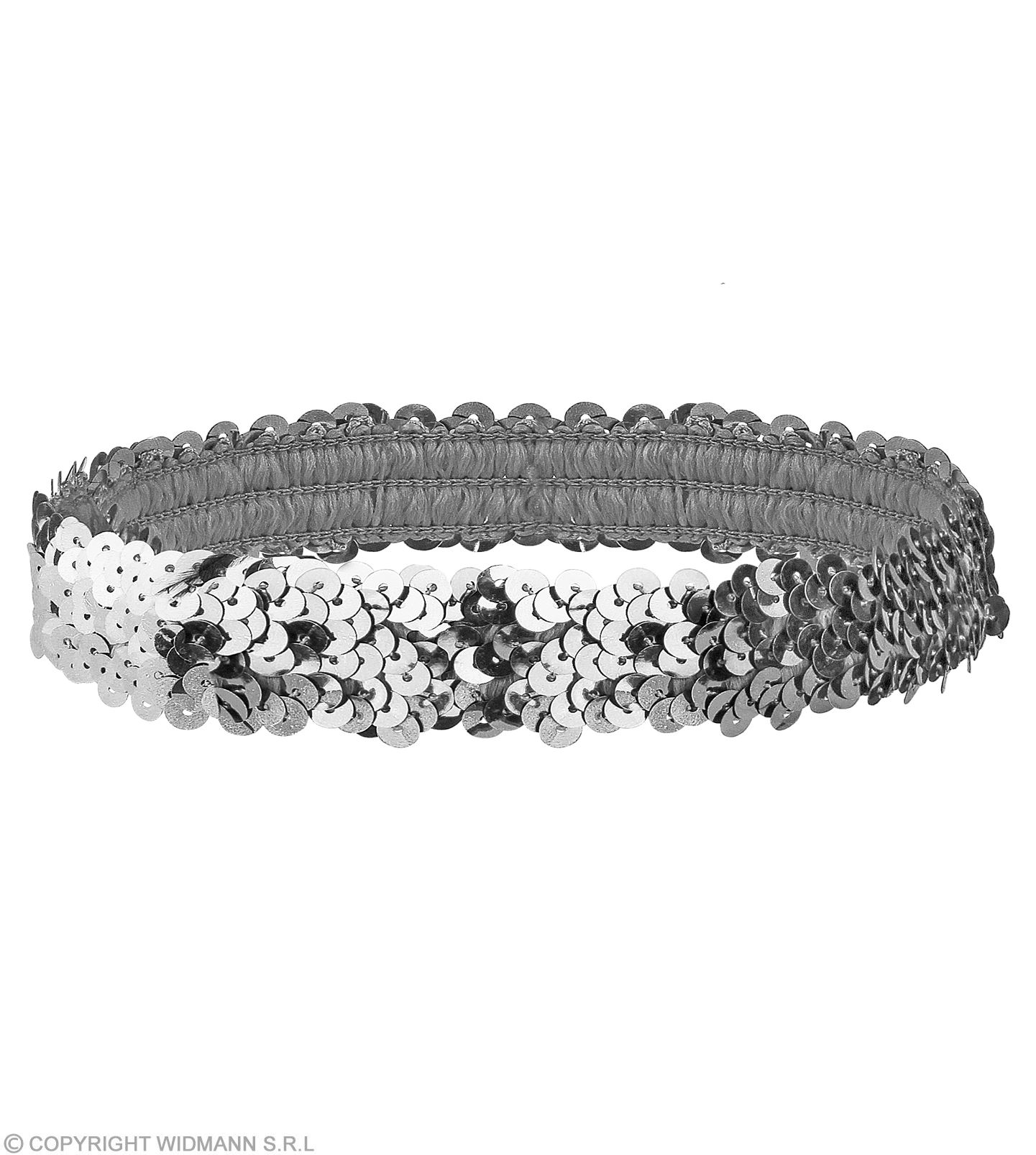 Silbernes Pailletten Stirnband