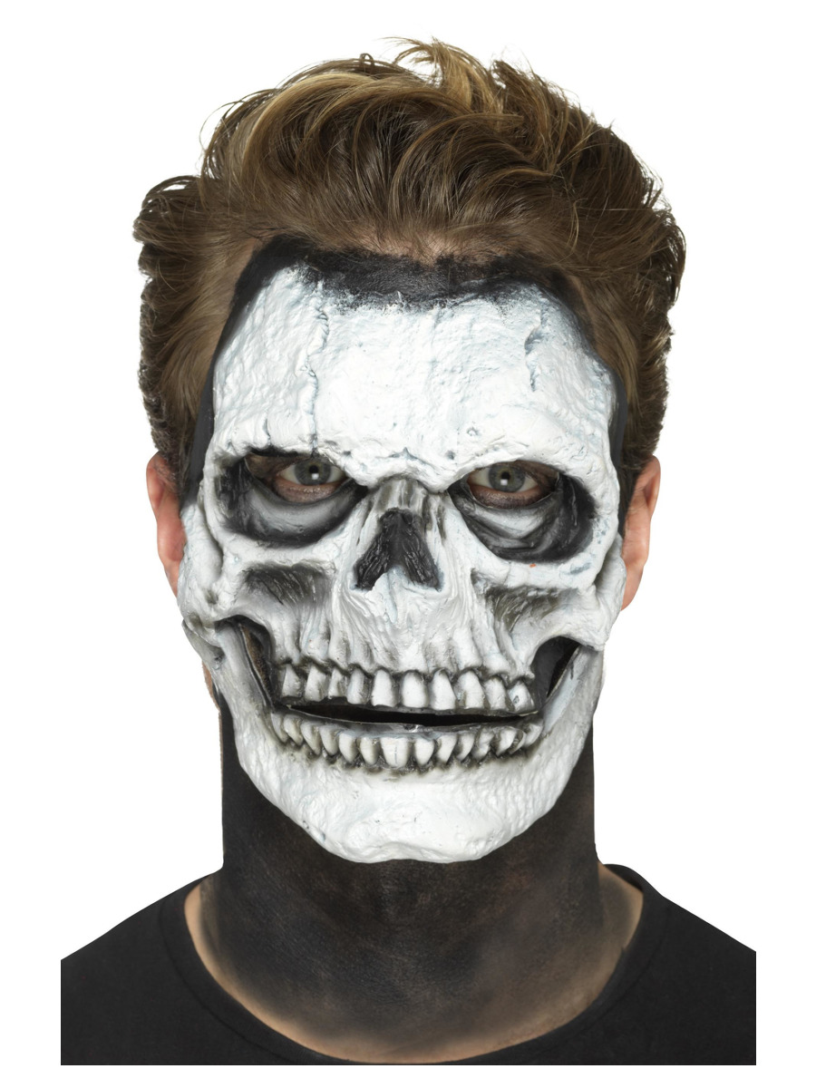 Totenkopf Gesicht 2teilige Latex Applikation