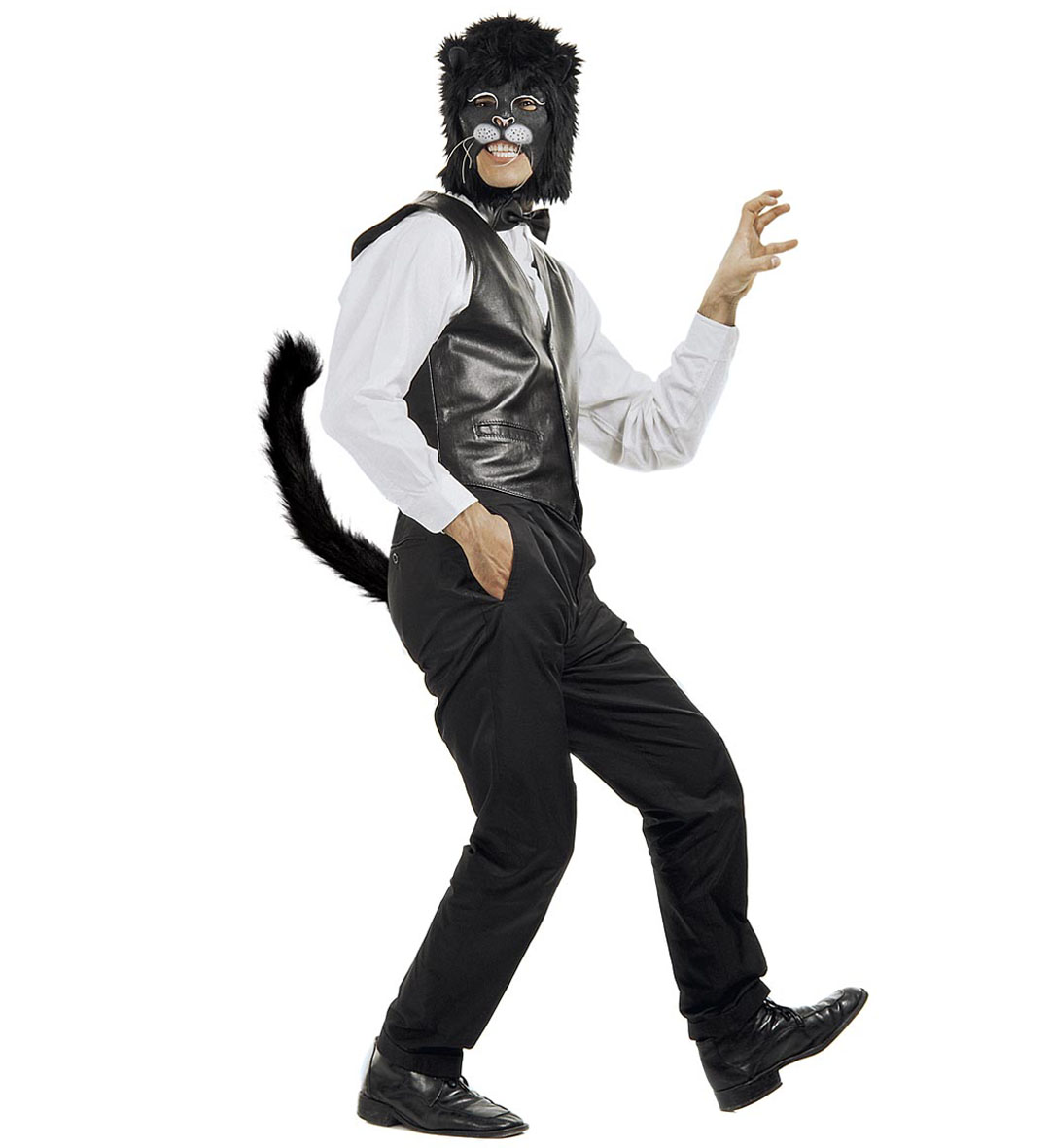 Schwarzer Katzen Schwanz ca. 50cm lang