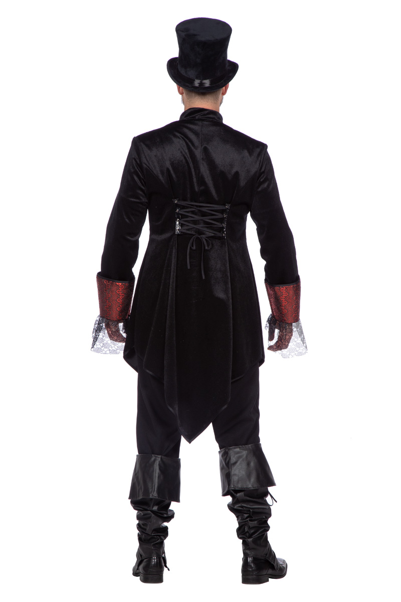 Gothic Jacke schwarz-rot   L  Gr.52/54  deluxe